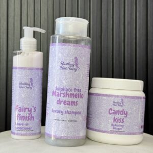 Hair Fairy Esstentials500ml shampoo 500ml Mask250ml leave in 250ml